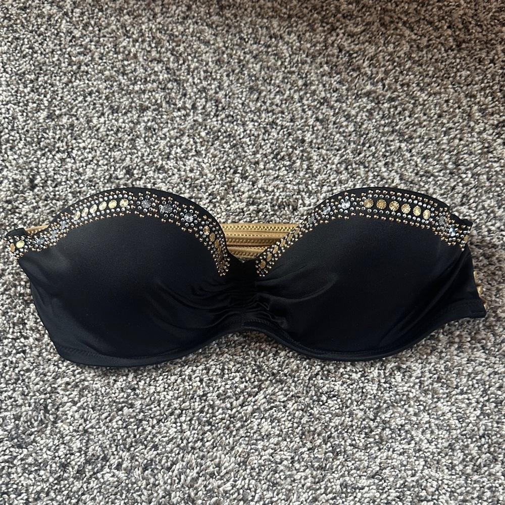 VS Rhinestone Bandeau Bikini top